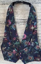 Brandon Michael Tuxedo Tux Open Back Vest Size M Flowers Floral Design Holidays