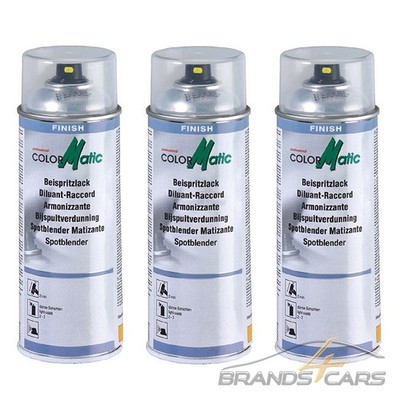 3x 400ml COLORMATIC BEISPRITZLACK SPOTBLENDER VERDÜNNUNG SPOT REPAIR 114229