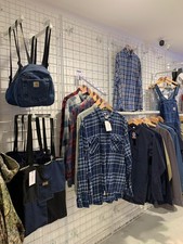 White Gridwall Panel Panels Grid Wall 7.5ft Tall Shop Fittings Retail Display