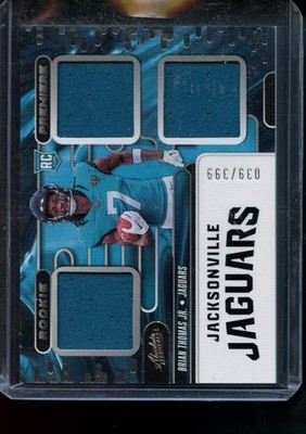 2024 Panini Absolute #RPM-BTJ Brian Thomas Jr. Rookie Premiere Materials #/399