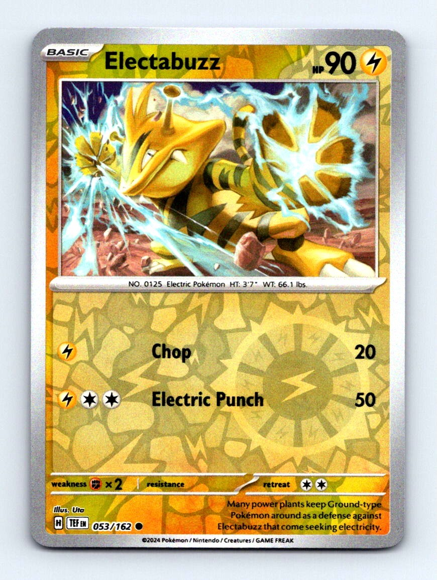 #53 2024 Temporal Forces + Electabuzz REVERSE HOLO