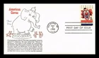 DR JIM STAMPS US COVER AMERICAN CIRCUS FIRST DAY ISSUE KHOL KRAFT CACHET