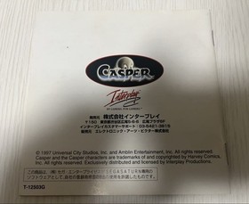 Casper Sega W/Manual Saturn SS Retro Used Game Good NTSC-J Japan JP