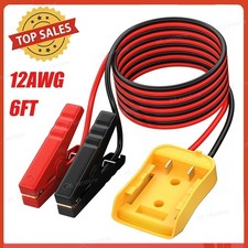 6ft Jump Starter 12awg Jumper Cables Charger Adapter For Dewalt 18v 20v Battery