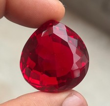 190 CT Natural Certified Blood Red Ruby Heart Cut Loose Gemstone BIG SIZE