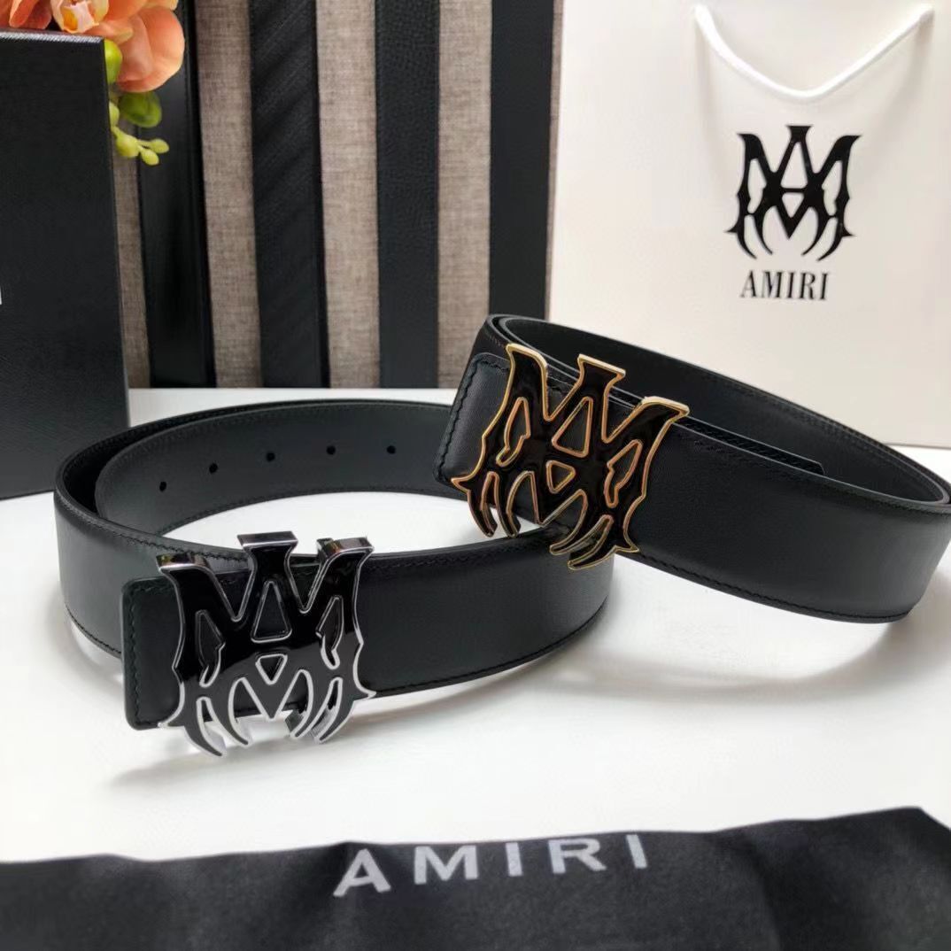 Amiri men's black belt with MA logo gold and metal buckle | eBay Amiri men's black belt with MA logo gold and metal buckle | eBay