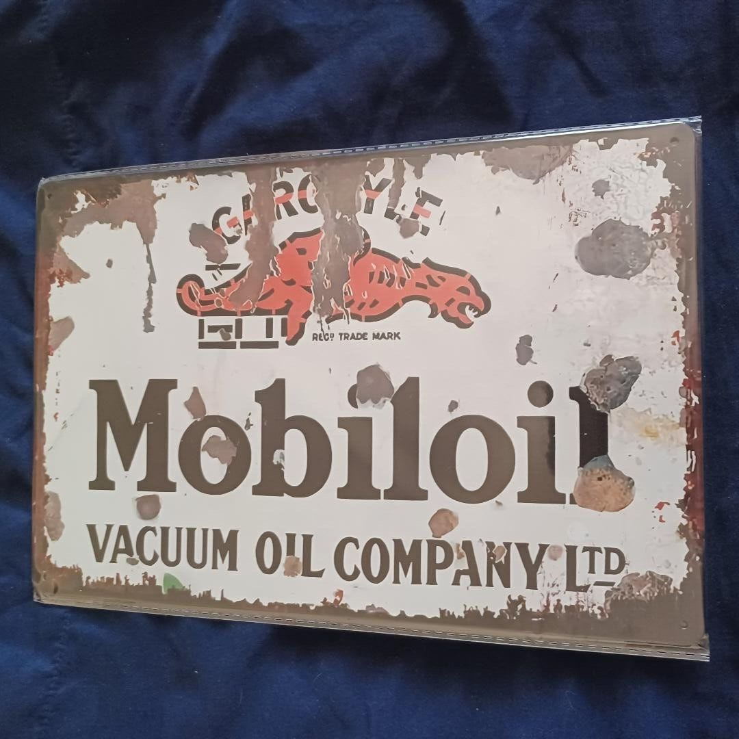 8"X12" Metal Sign Man Cave Garage Bar Gas Station White GarGoyle