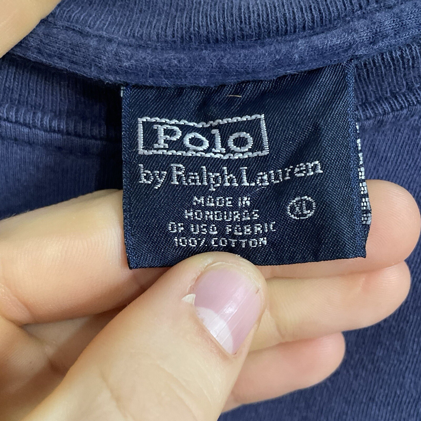 Polo Ralph Lauren t shirt uomo XL blu navy manica corta preppy logo pony