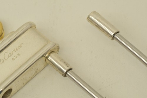 Authentic Cartier Sterling Silver 925 Keychain Hook Loop Twist Key Ring 2 - Picture 10 of 10