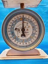 Hanson Table Top Nursery Scale Model 3025 30 lbs by Ounces. Vintage 1949