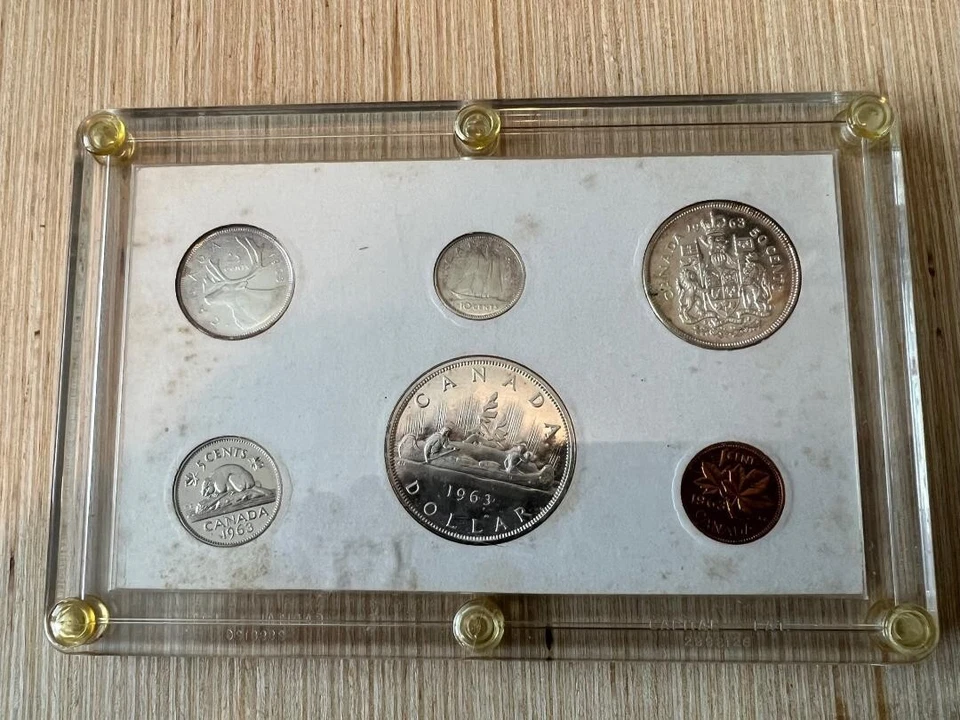 1963 Canada Silver Proof-Like Set In Holder Capital C-14 6 Coin Set in Plastic - Image 2 of 2