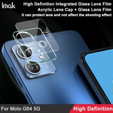Protector de vidrio acrílico IMAK para Motorola Moto G64, lente de cámara (película + tapa)