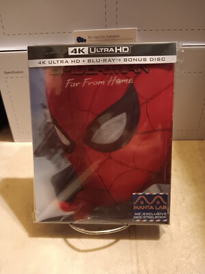 NEW Spider-Man Far From Home 4K Double Lenticular A SteelBook Blu-ray MANTA LAB