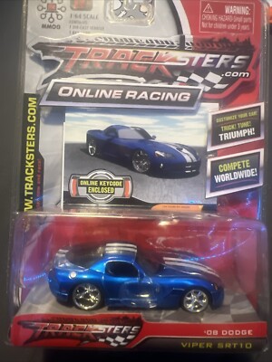 Tracksters Online Racing 2008 Dodge Viper SRT10 Blue White Stripes New