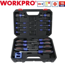WORKPRO 16PCS Magnetic Screwdriver Torx Slotted Phillips Precision Screwdriver