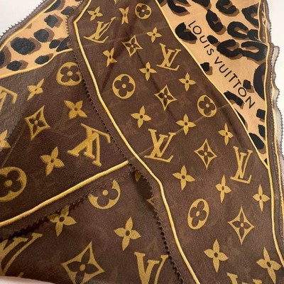 LOUIS VUITTON エシャルプモノグラムレオパード M72123