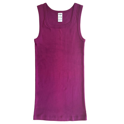 HERMKO Damen Long Shirt Bio-Baumwolle Unterhemd Tank Top Übergrößen Basic 1325