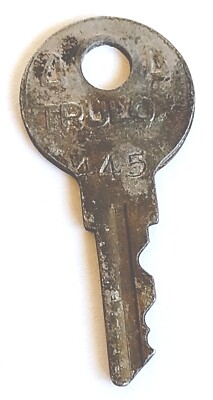 Vintage Key TRULOX 445 CYLINDER LOCK Appx 1-3/4