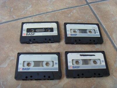 BASF chromdioxid II 90 Audio- Kassetten 4 Stück
