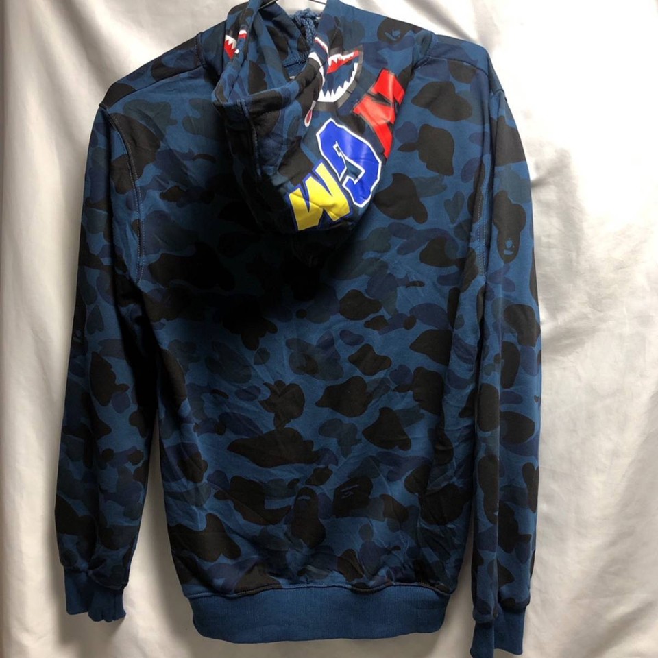 A BATHING APE Shark Camouflage Hoodie No.aj1323 eBay