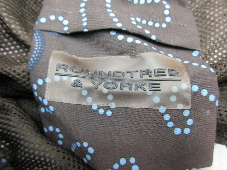 ROUNDTREE & YORKE TALLA S (34) HOMBRE MARRÓN NATACIÓN SURF FORRADO TABLA SHORTS 809 Foto 4 de 4