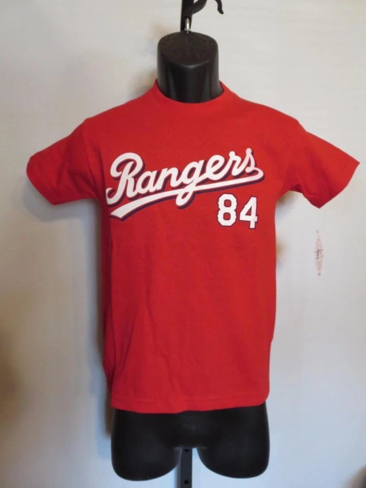 New-Minor Flaw- Texas Rangers Prince Fielder #84 Youth Medium M (10-12) Shirt - Image 3 of 4