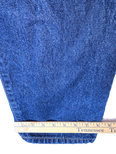 REAL RANCH MENS SIZE 33 X 36 LOW RISE RELAX FIT DENIM PANTS DARK WASH JEANS PANT - Picture 8 of 10