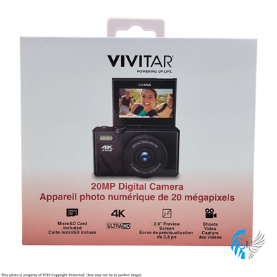 Vivitar 4K Ultra HD 20 MP Digital Camera 2.8