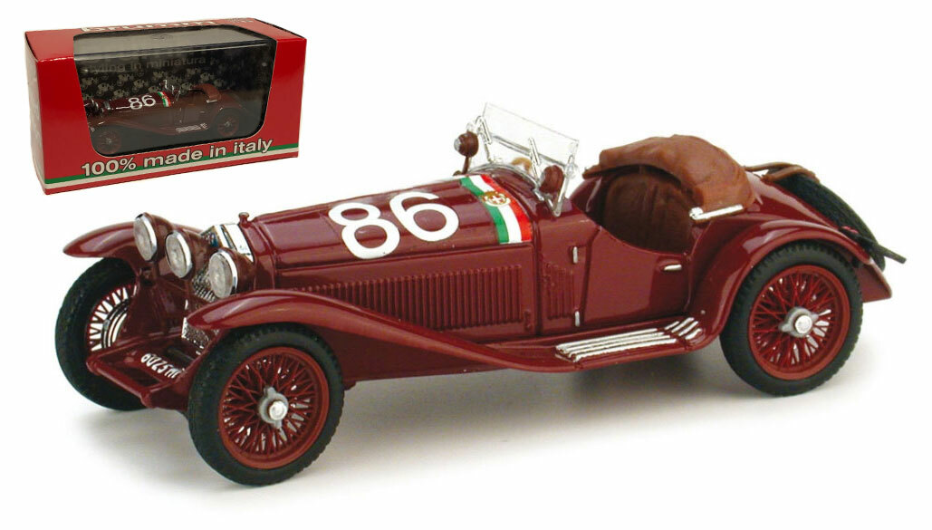 Brumm R389B Alfa Romeo 1750 6C GS 2nd Mille Miglia 1931- Campari/Marinoni 1/43