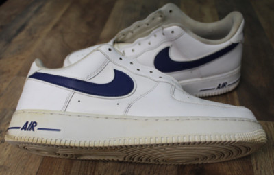 Nike Air Force 1 White Deep Royal Blue A02423-103 Sneakers Men's Shoes Size 11.5