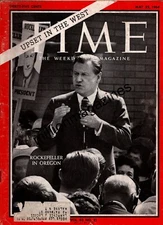 1964 Time May 22 - Rockefeller; Aswan Dam; Jews of Britain; Barracuda ad; XB-70A
