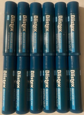 24 Blistex Medicated Lip Balm SPF 15 0.15 oz (Pack of 24) Prevent Dry Lips Medex
