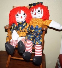 24'' RAGGEDY ANN ANDY DOLLS handmade