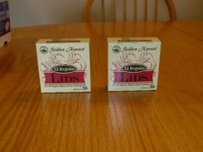 Golden Harvest Regular Mouth Canning Jar Lids 2 Boxes (24 Lids) New In Box