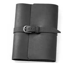 book jacket cover slipcase cow leather fit for 21x14.5x3cm customize black W13