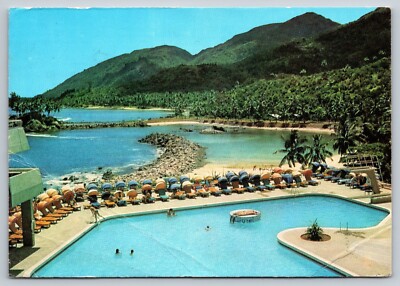 Postcard Africa Seychelles Islands Port Glaud from Mahe Beach Hotel c1981 16L