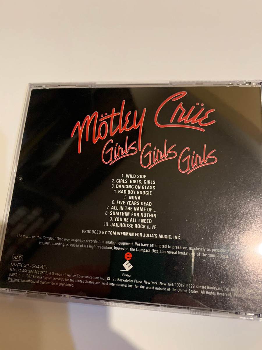 MOTLEY CRUE / girls girls girls / JAPAN EDITION RELEASE LTD CD