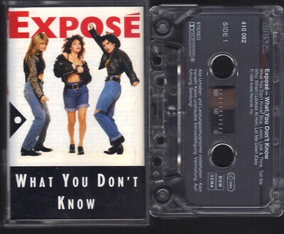 Expose What you don't know Cassette Tape (Tell me why) 1989 RAR MC Kassette, 048