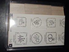 STAMPIN UP Figures Of SPEECH MOUNTED STAMP SET OF 8 STAMPS – NEW