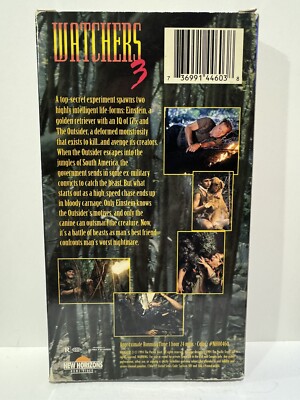 Watchers 3 (VHS, 1994) New Horizons Home Video Rated R
