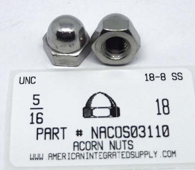 5/1618 Acorn Cap Nuts 188 Stainless Steel (10) eBay