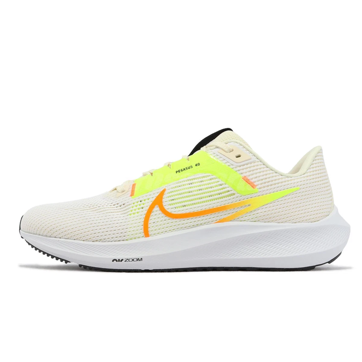 Nike Air Zoom Pegasus 40 Coconut Milk Lime White Men Running Shoes DV3853-101