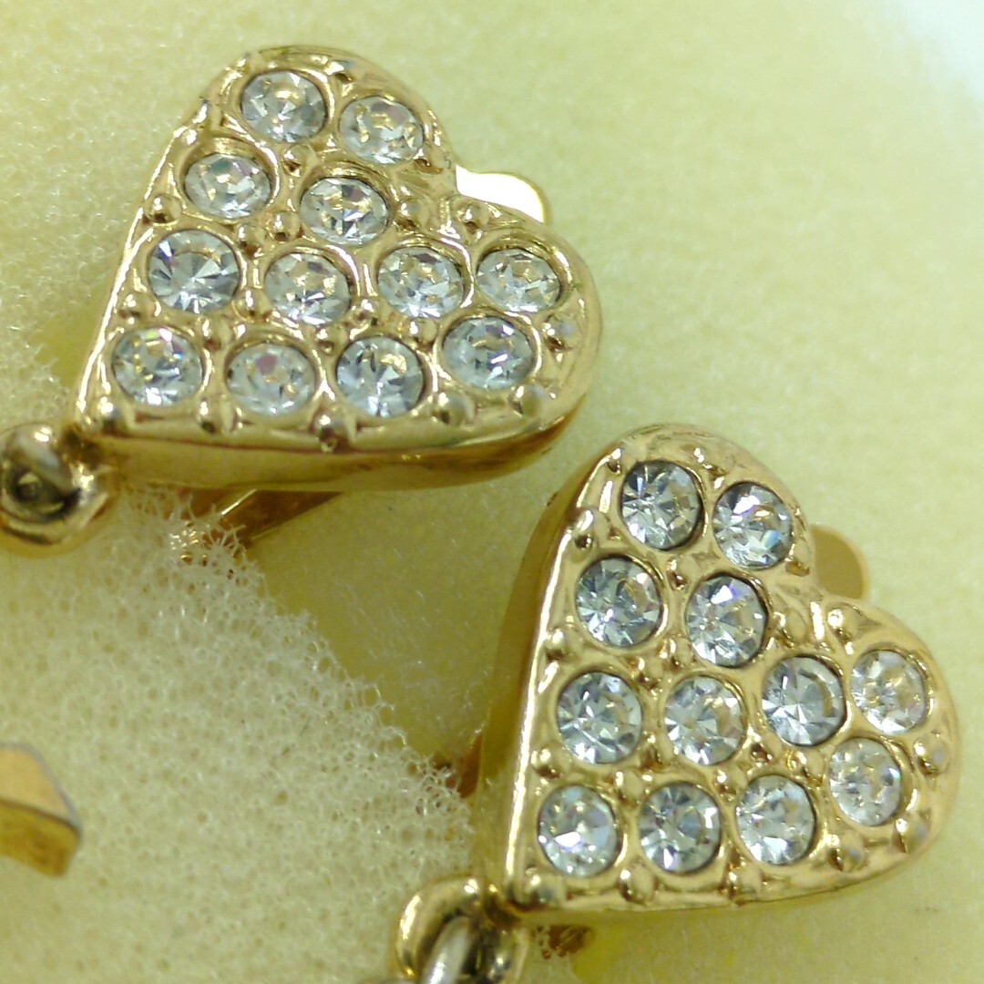 Yves Saint Laurent YSL Logo Heart Crystal Rhinestone Yves Saint Laurent YSL Logo Heart Crystal Rhinestone