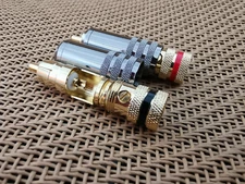 2pcs Cardas Style Interconnect RCA Connector 9mm Plug for Audio CD Player Cable