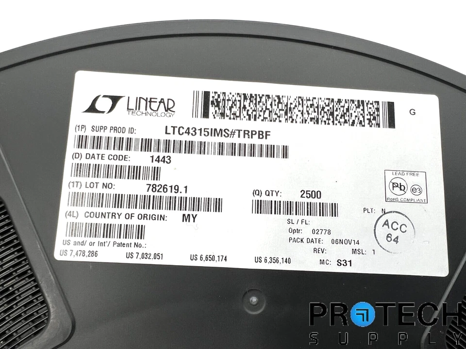 Analog Devices LTC4315IMS#TRPBF-ND Accelerator 1 Channel NEW with WARRANTY - Image 2 of 3