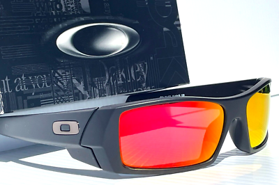 Oakley GASCAN Matte Black POLARIZED Galaxy Magenta Mirror Lens