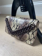 Michael Kors Collection Snakeskin Clutch