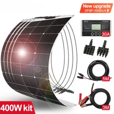 Flexible Solar Panel Waterproof Solar Panel Charger 12V Solar Battery Pack New