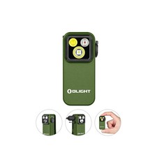 New Olight Oclip Pro OD Green Multi Light Source Clip On LED Flashlight 500lumen
