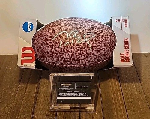 Tom Brady New England Patriots Signed Auto Wilson NFL Football w/ COA TB Bucs
